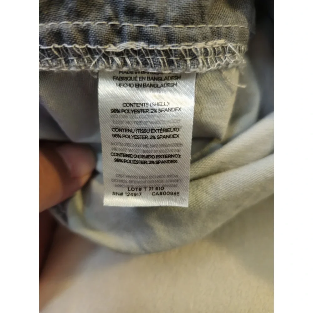 TRUNKS SURF & SWIM CO. STRETCH CHINO PALM PULL-ON LIGHT DENIM SHORTS SIZE MEDIUM